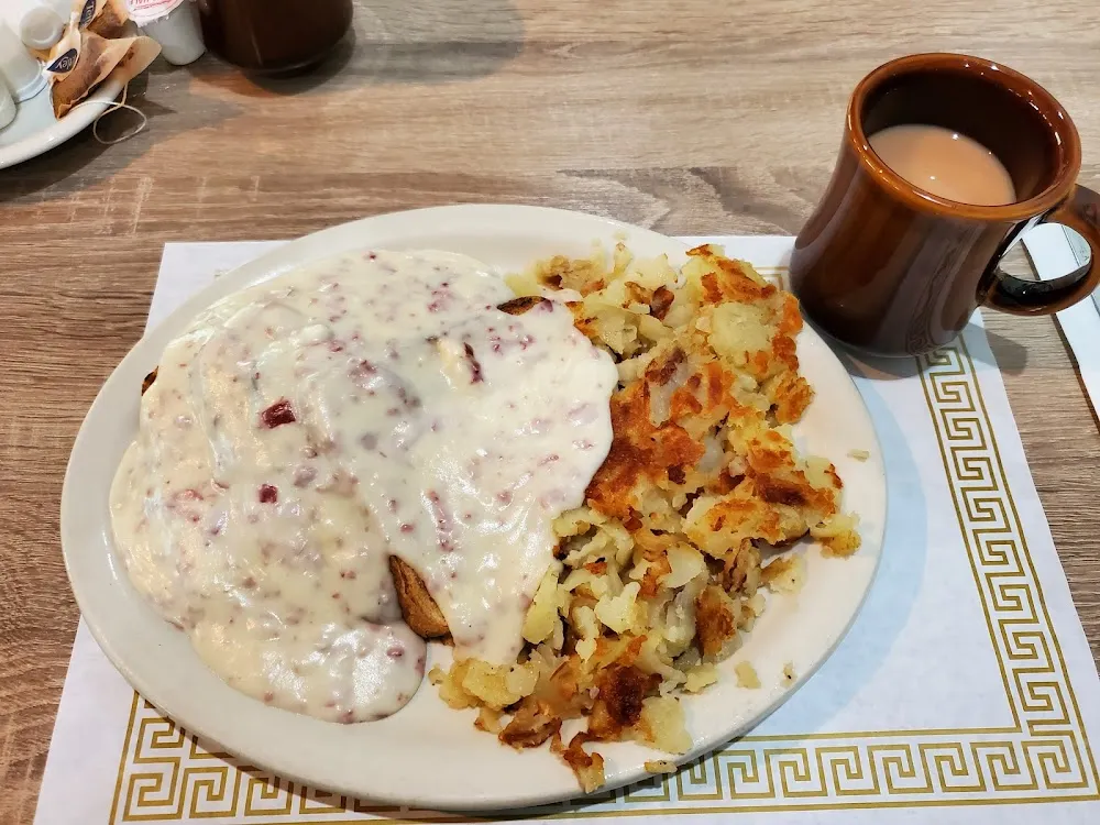 Creamed Chipped Beef and Hash Browns