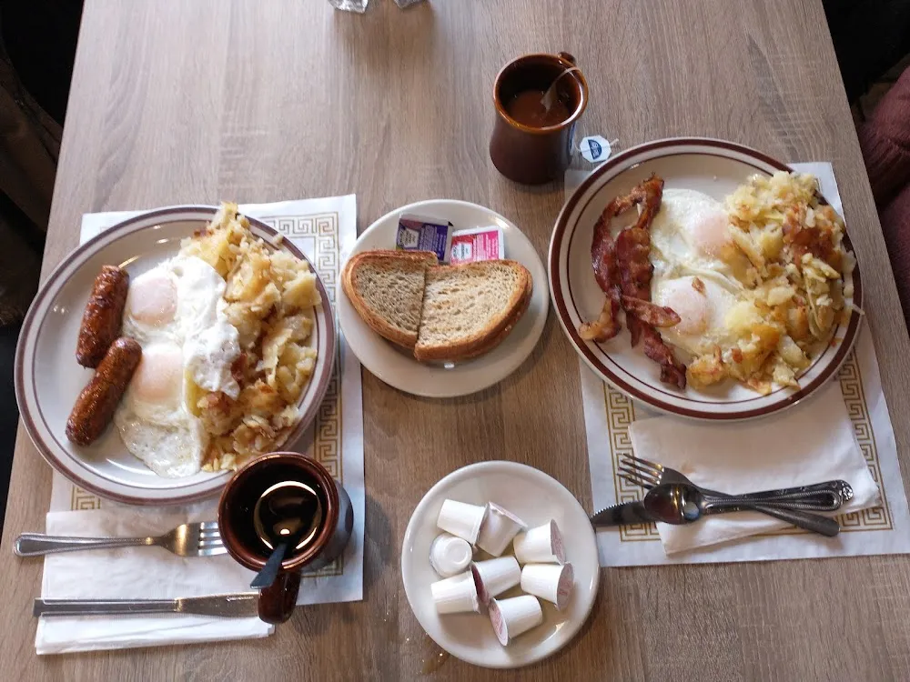 Two Eggs with Sausage & Two Eggs with Bacon